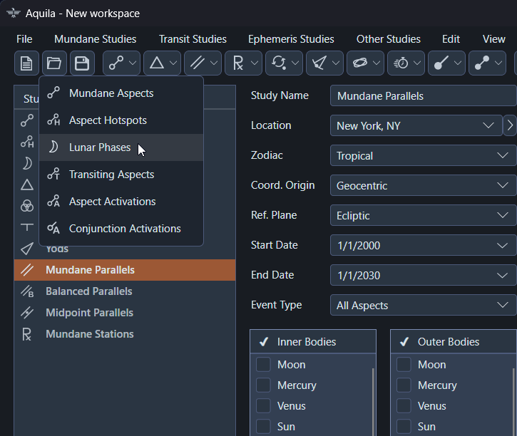 Aquila Mundane Studies